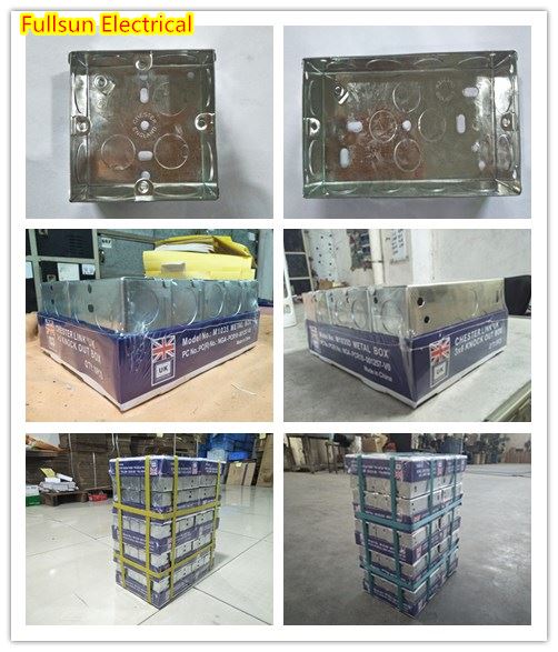 Single Gang Metal Electrical Junction Box 