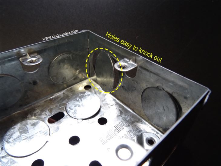 1.0mm Thickness 2 Gang Metal Box