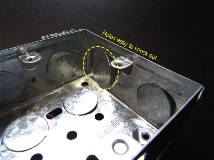 2 Gang Steel Box